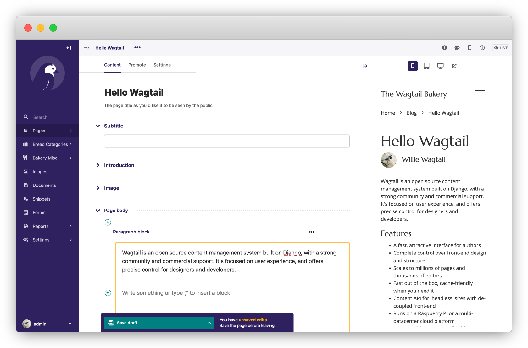 Wagtail Streamlining Content Management for Web Developers